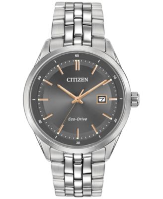 Citizen - Men's Eco-Drive Stainless Steel Bracelet Watch 41mm BM7251-53H