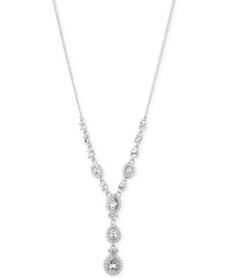 Givenchy - Multi-Crystal and Pav&eacute; Lariat Necklace