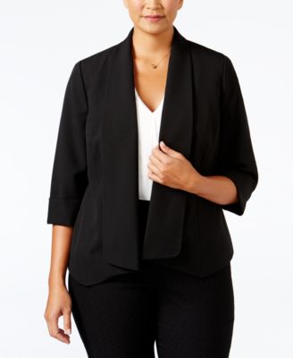 Kasper - Open-Front Jacket