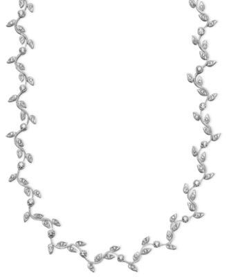 Eliot Danori - Necklace, Rhodium-Plated Mixed Metal Vine