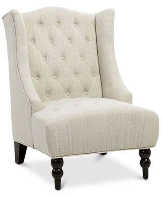 Noble House - Fabyan High Back Wing Chair, Direct Ship
