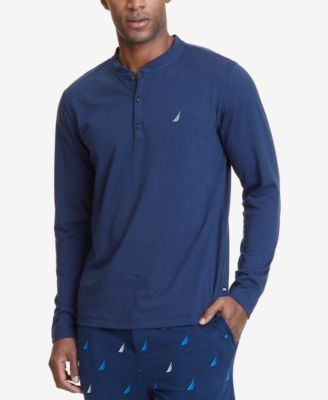 Nautica - Men's Henley Pajama Shirt