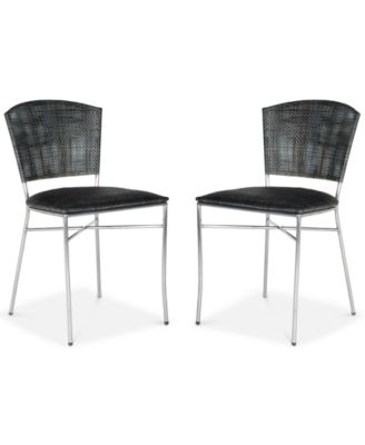 Safavieh - Honner Set of 2 Dining Chairs, Quick Ship