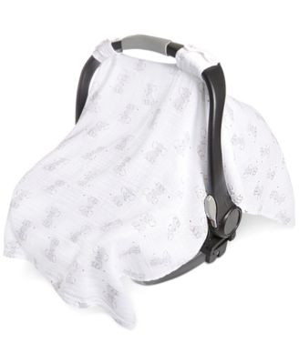 Calvin Klein - Elephant-Print Cotton Car Seat Canopy, Baby Boys & Girls (0-24 months)