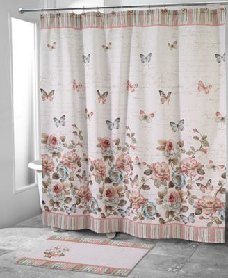 Avanti - Butterfly Garden Shower Curtain