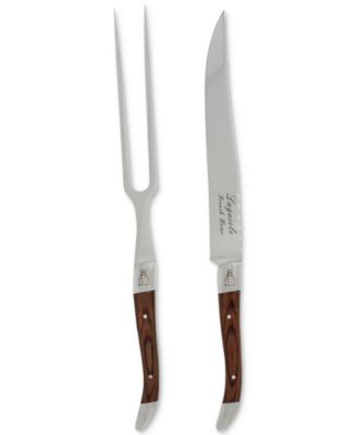 French Home - 2-Pc. Laguiole Pakkawood Carving Set