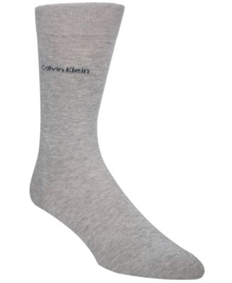 Calvin Klein - Men's Giza Cotton Flat Knit Crew Socks