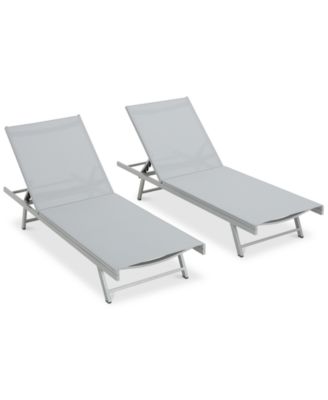 Noble House - Buxton Chaise Lounge (Set of 4), Quick Ship