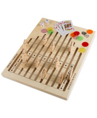 Trademark Global - 75-Pc. Wooden Horse Race Game Set