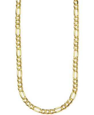 Italian Gold - Figaro Link 18" Chain Necklace in 14k Gold